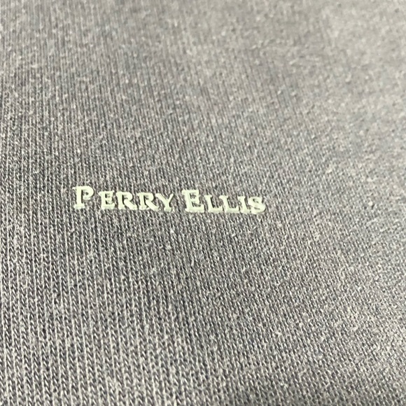 Perry Ellis Ribbed Men's Pullover GRAY Sweater - Size 2XLT - Picture 3 of 4